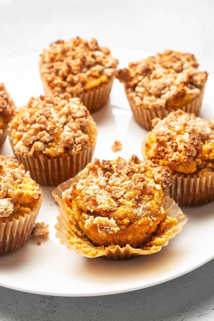 Image for Keto Pumpkin Pie Muffins with Crumble Topping • Low Carb with Jennifer