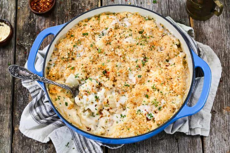 Image for Cheesy Vegan Cauliflower Casserole