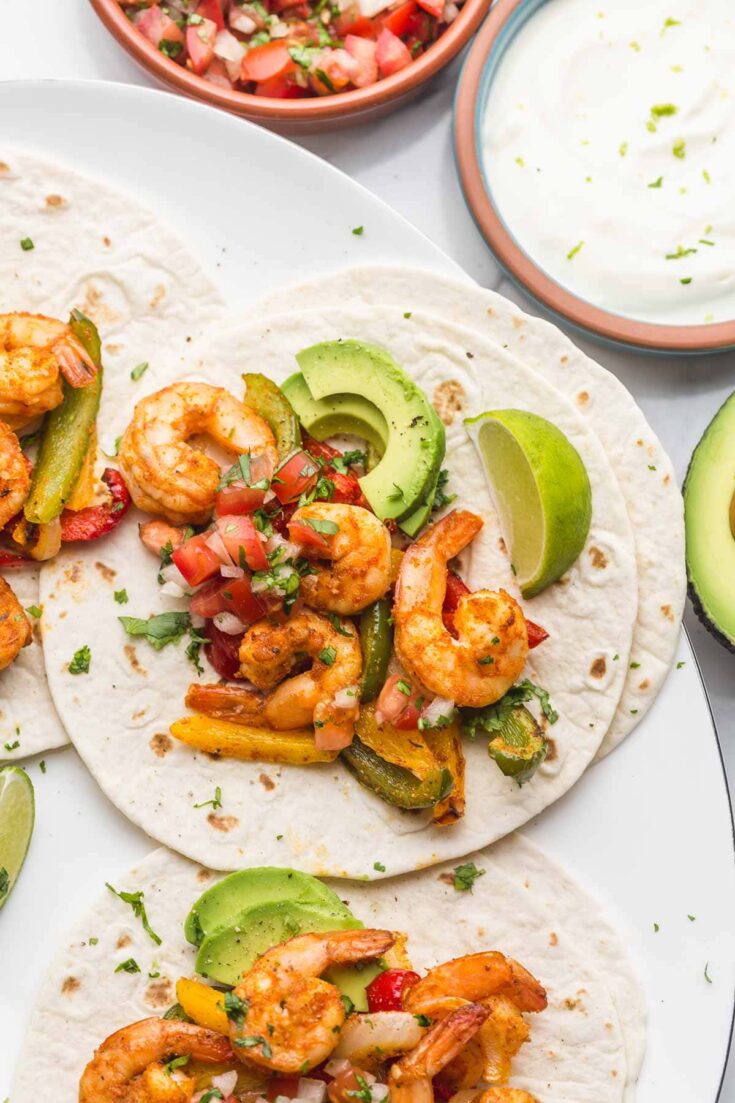 Image for Quick and Easy Air Fryer Shrimp Fajitas Recipe