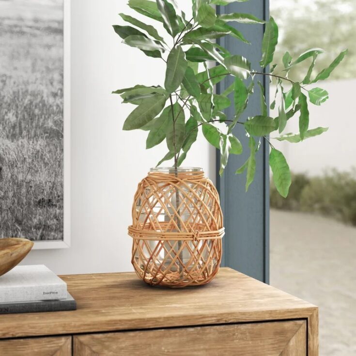 Image for Alayah Brown/Clear 8.25'' Glass Table Vase
