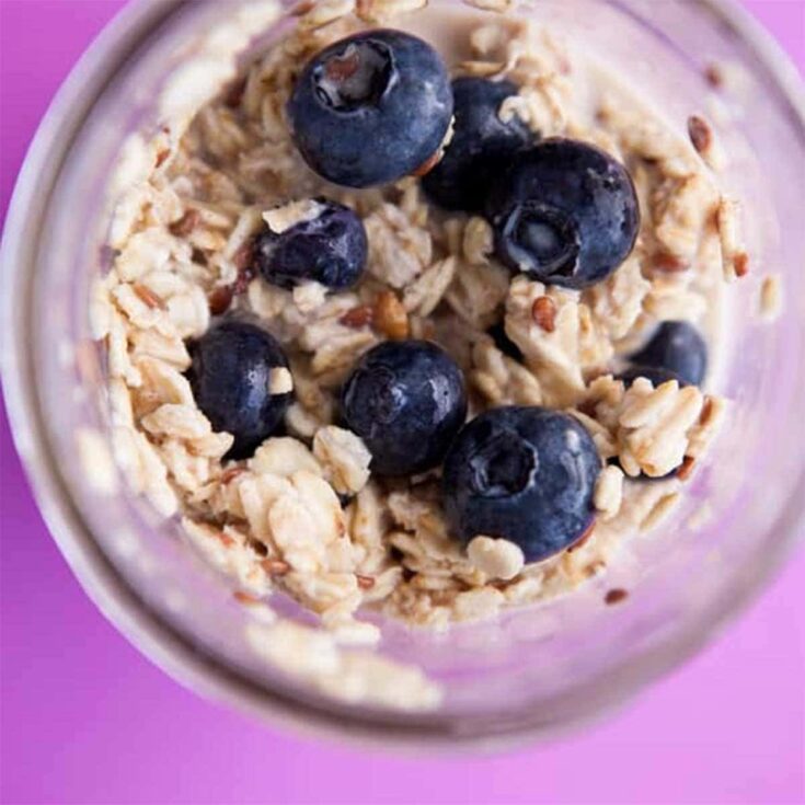 Image for Blueberry Overnight Oats - Healthy Breakfast Recipe