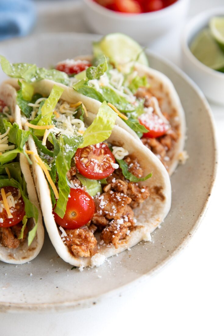 Image for The Best Turkey Tacos Recipe - Ground Turkey Taco Meat