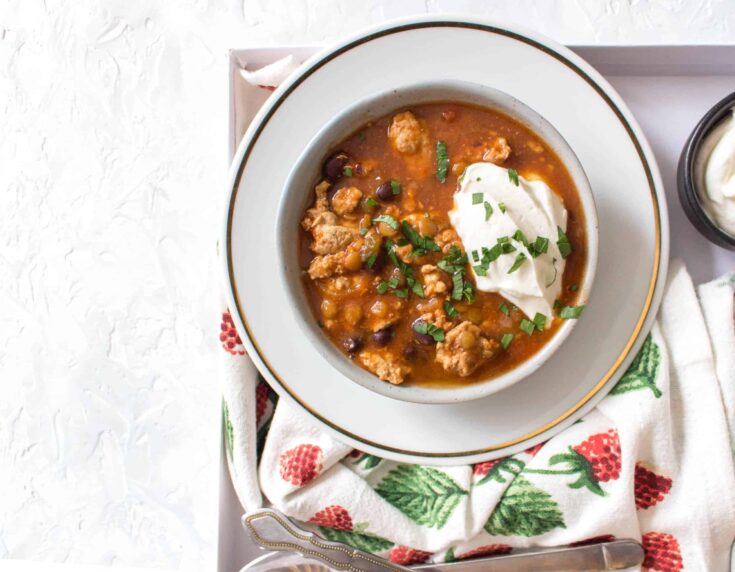 Image for Healthy Instant Pot Turkey and Lentil Chili + Video ( + Stove Top, Slow Cooker Instructions)