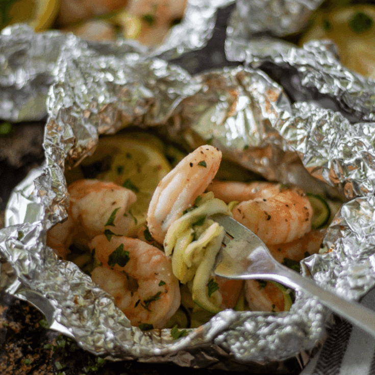 Image for Keto Shrimp Scampi Foil Packets