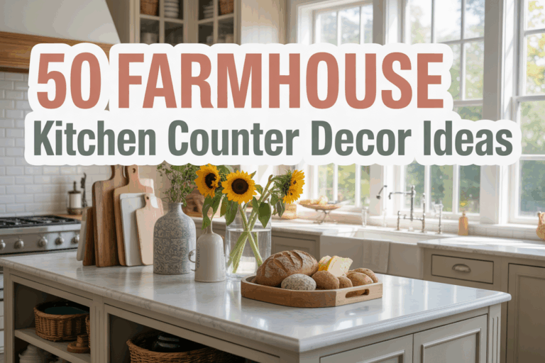 50+ Farmhouse Kitchen Counter Decor Ideas to Style Your Kitchen Like a Pro