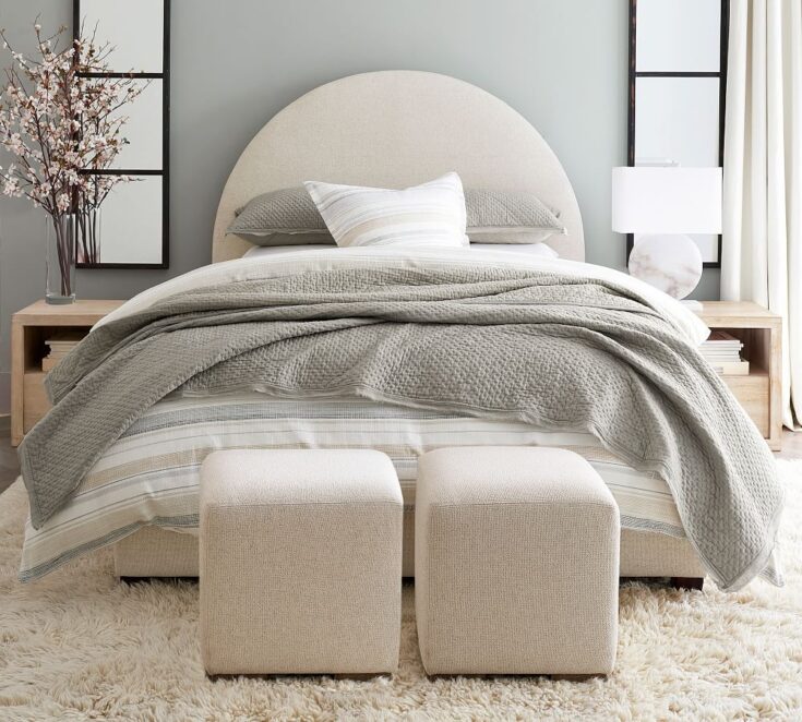 Image for Emily Upholstered Bed | Pottery Barn