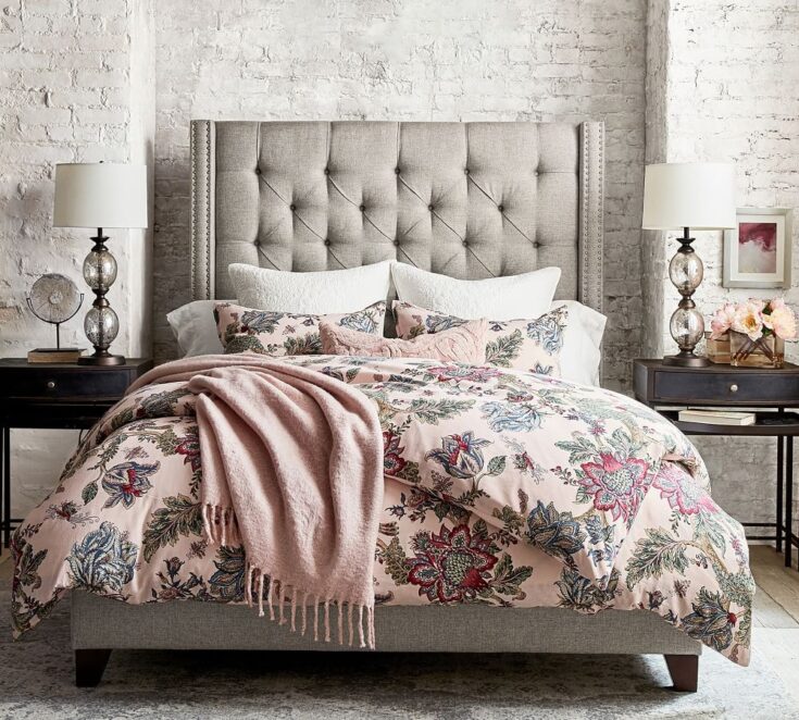 Image for Harper Tufted Upholstered Tall Bed | Pottery Barn
