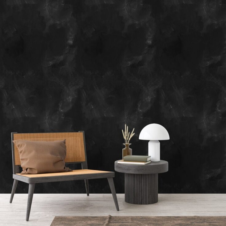 Image for Black Aquarelle Venetian Concrete Background Venetian Plaster | Etsy