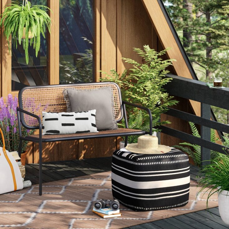 Image for Basketweave Outdoor Throw Pillow - Threshold"