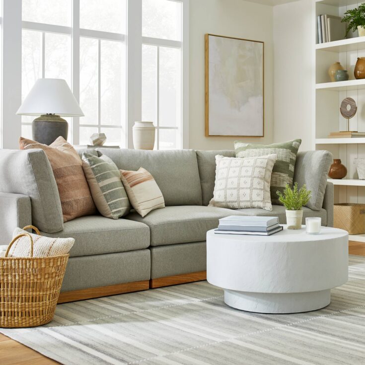 Image for 3pc Woodland Hills Modular Sofa Light Gray - Threshold" designed with Studio McGee