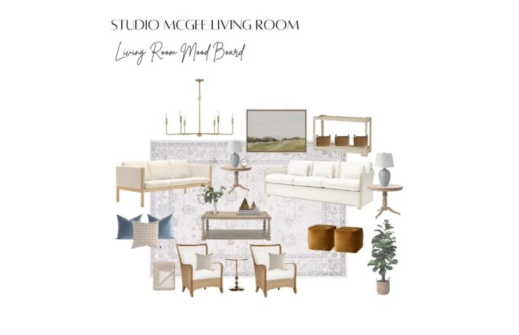 Image for Studio McGee Style Living Room, Interior Design Service, Living Room Modern Rustic Design, Interi...
