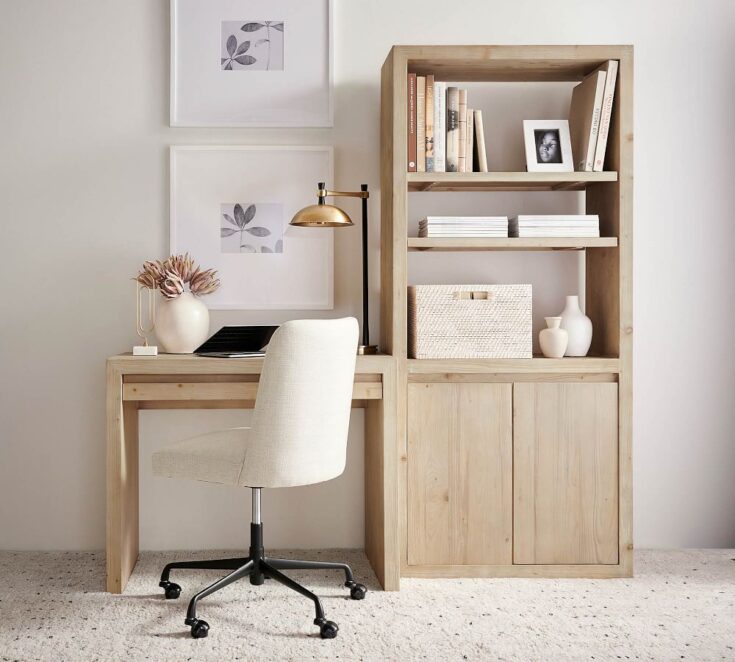 Image for Layton Upholstered Swivel Desk Chair