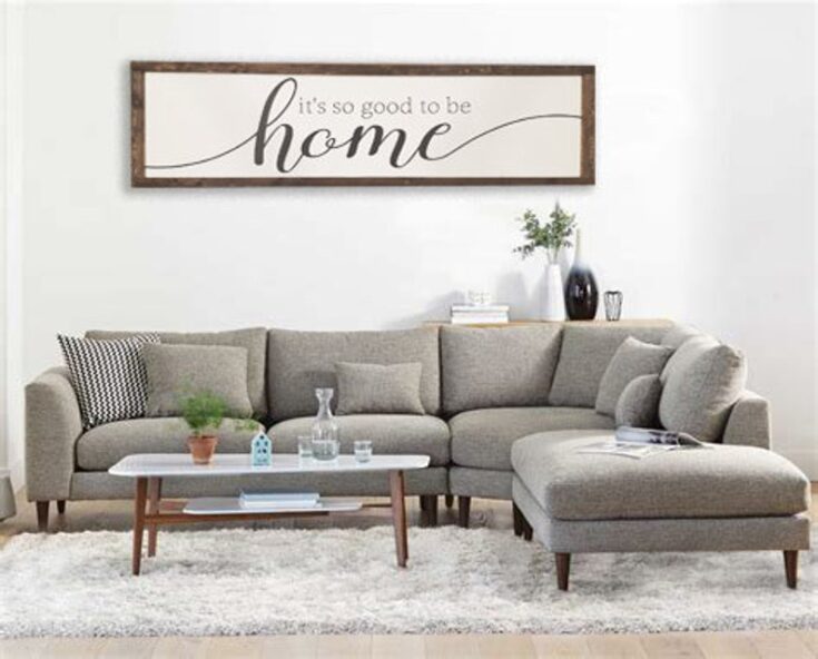 Image for It's so good to be home rustic wood sign for living room