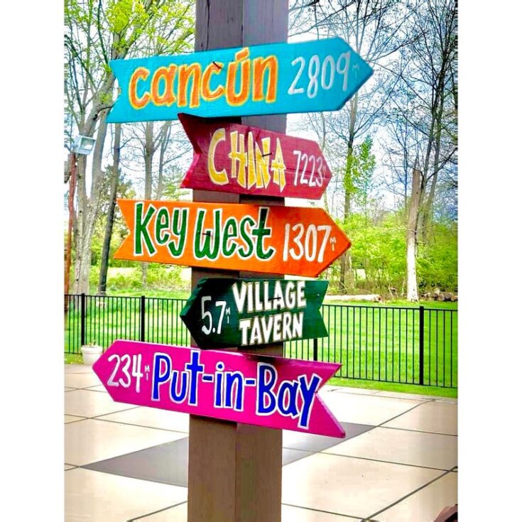 Image for SET OF 5 Custom Coastal Directional Signs | Etsy