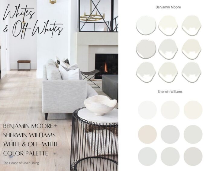 Image for Paint Scheme White OffWhite Neutrals Home Resale paint colors real estate Interior Design Paint P...