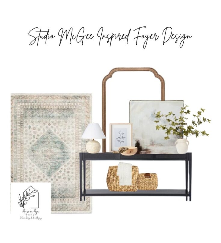 Image for Studio McGee Inspired Foyer Design, Interior Design Service, Foyer Modern Rustic Design, Interior...
