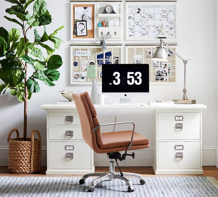 Image for Nash Leather Swivel Desk Chair