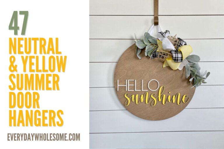 47 Neutral & Yellow Summer Door Hangers