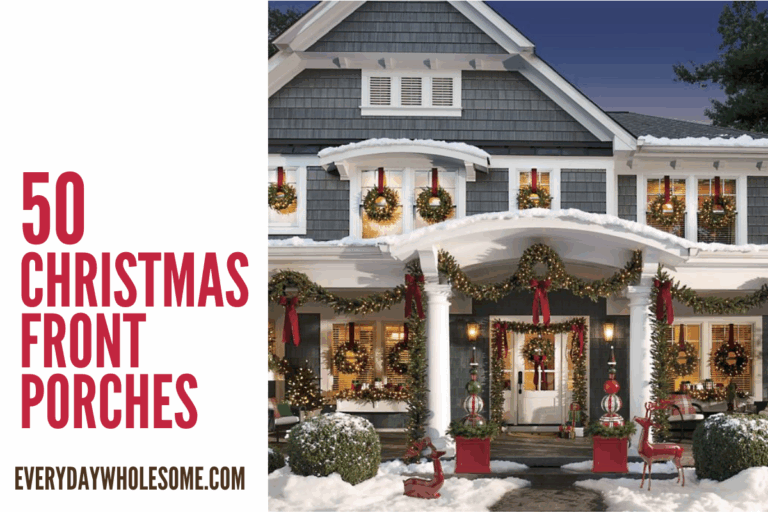 50 Christmas Front Porch Decor for your Winter Front Door