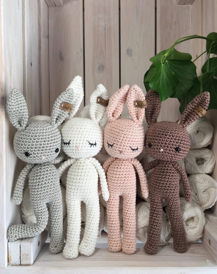 Image for Baby Bunny GOLDIE crochet bunny and crochet toy