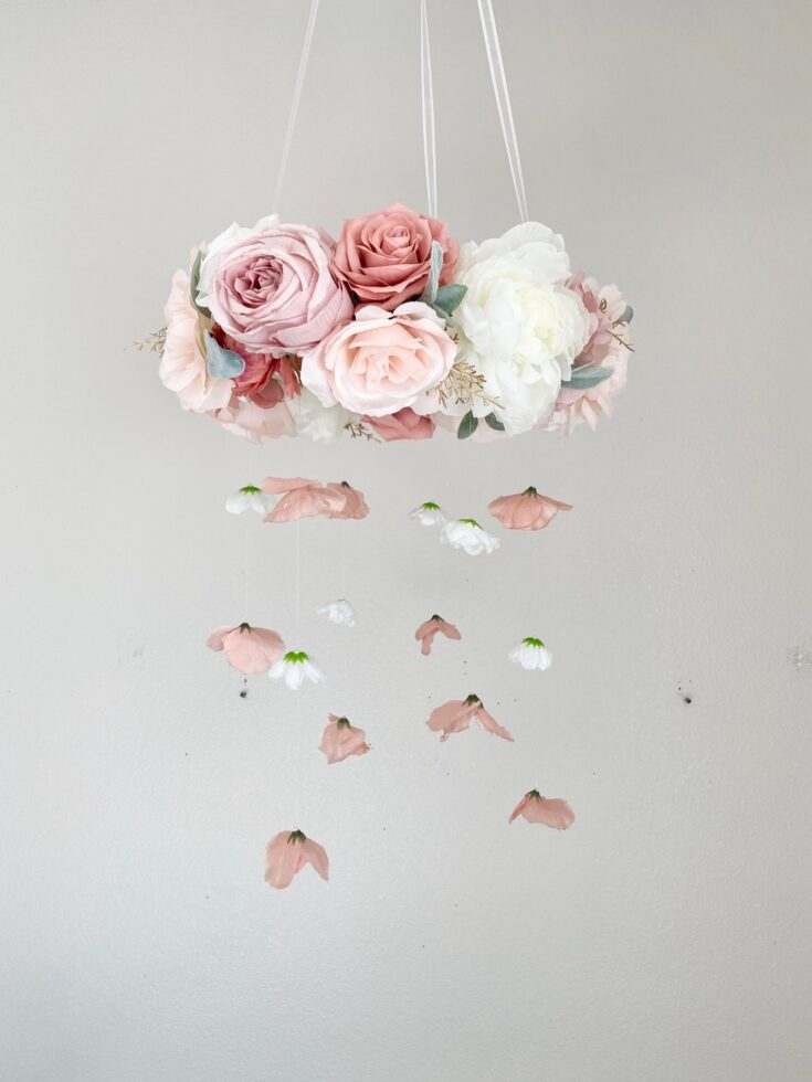Image for Floral Mobile Girl Flower Mobile Nursery Girl Crib Mobile Girl Nursery Mobile Girl Baby Mobile Floral Nursery Decor Nursery Wall Decor - Etsy