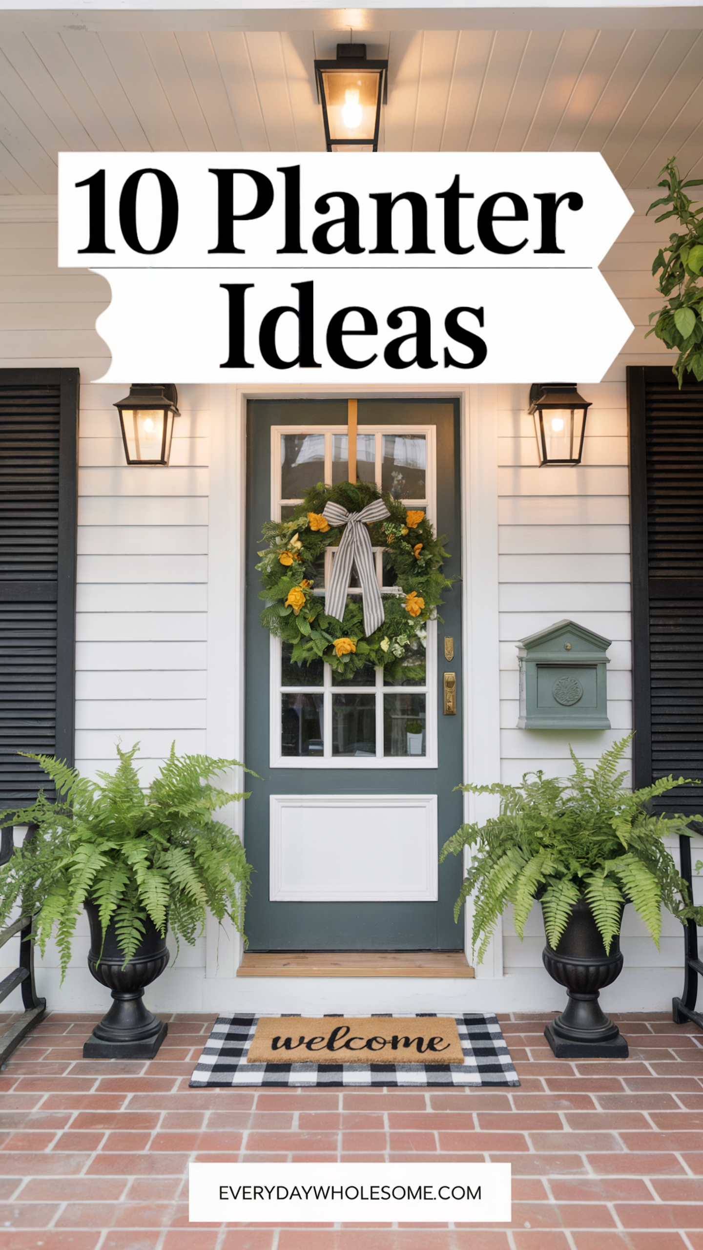 10 Beautiful Planter Ideas to Style Your Front Porch Year-Round ...