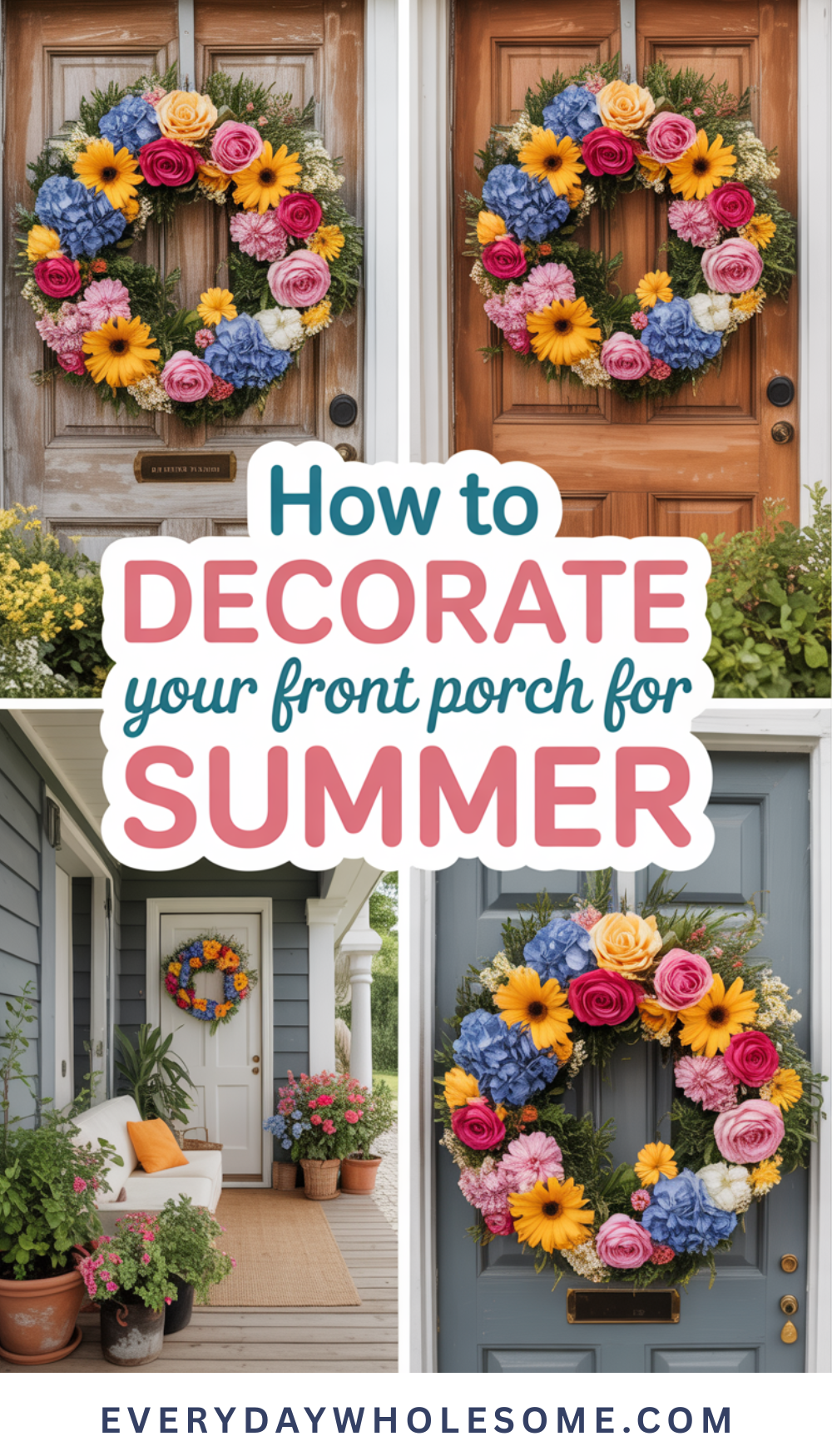 How to Decorate Your Front Porch for Summer: 25 Bright & Breezy Ideas ...