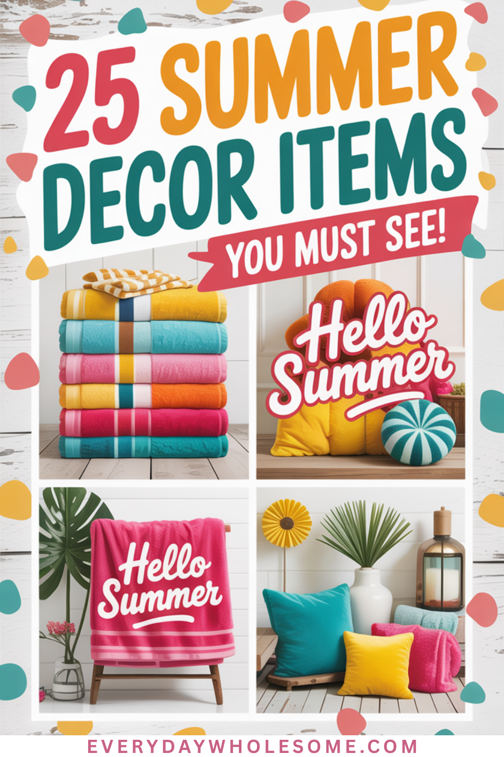 25+ Bright & Breezy Summer Decor Ideas to Refresh Your Home – Everyday ...