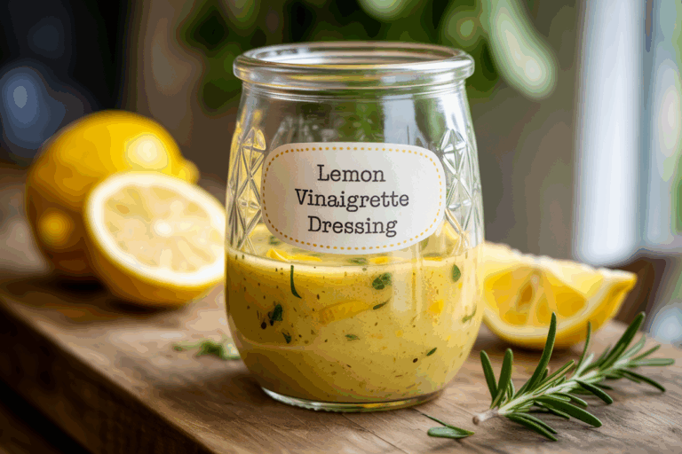 Easy Lemon Vinaigrette Recipe – Bright, Zesty & Ready in Minutes