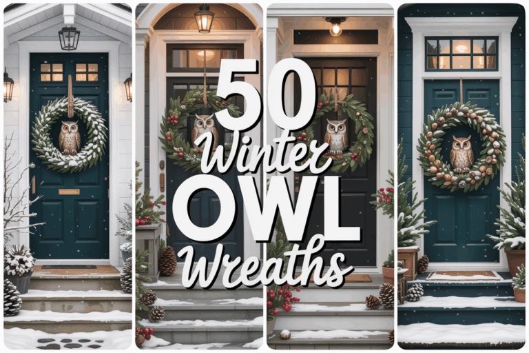50 Cozy & Charming Winter Owl Wreaths to Welcome the Post-Christmas Season in January