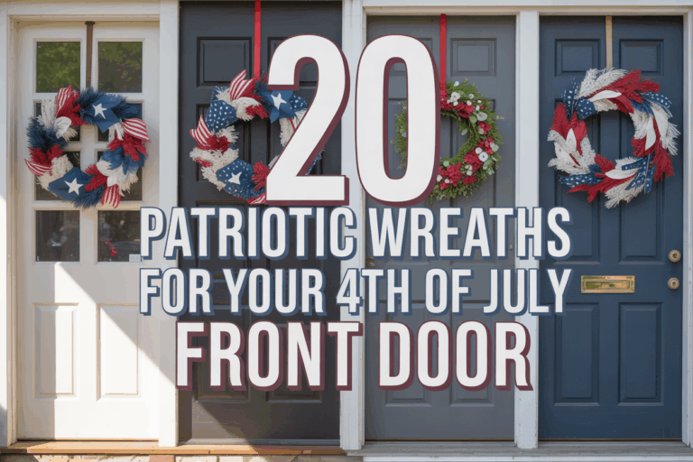 20 Patriotic Wreaths for Your 4th of July and Memorial Day Front Porch or Door