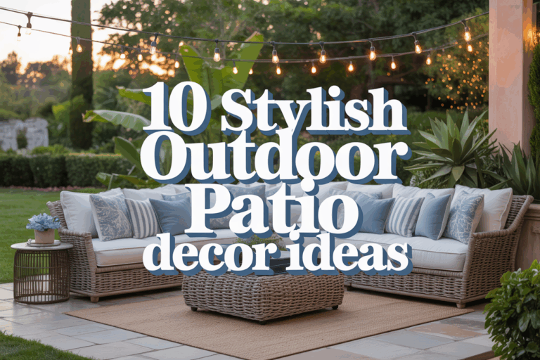 10 Stylish Outdoor Patio Decor Ideas for Your Next Party