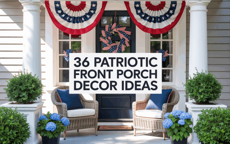 36 Patriotic Front Porch Decor Ideas for a Festive 4th of July