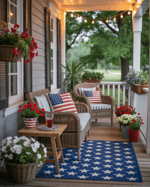36 Patriotic Front Porch Decor Ideas for a Festive 4th of July ...
