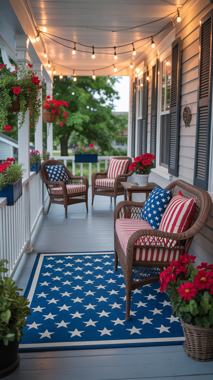 36 Patriotic Front Porch Decor Ideas for a Festive 4th of July ...