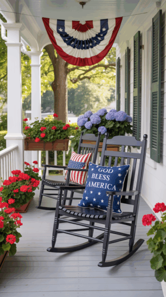 Everyday Wholesome | 36 Patriotic Front Porch Decor Ideas for a Festive ...