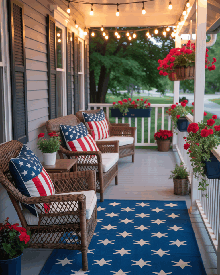 36 Patriotic Front Porch Decor Ideas for a Festive 4th of July ...
