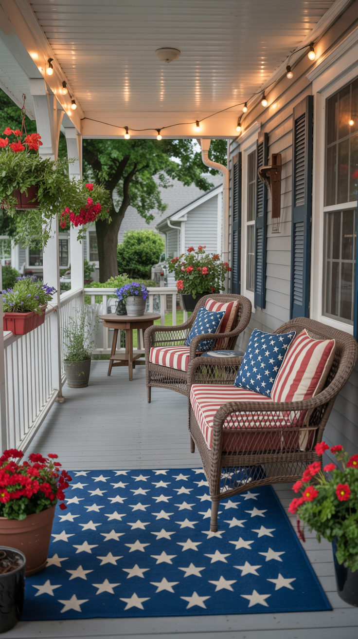 36 Patriotic Front Porch Decor Ideas for a Festive 4th of July ...