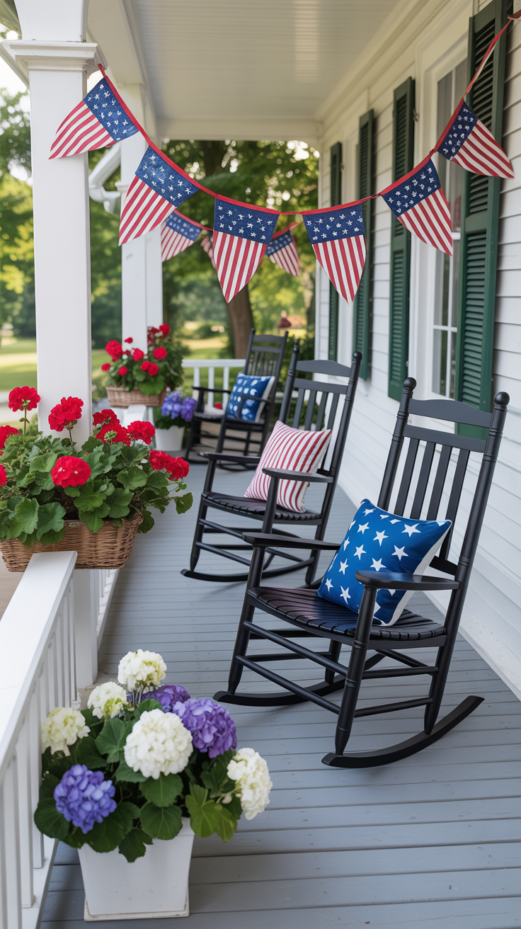 36 Patriotic Front Porch Decor Ideas for a Festive 4th of July ...