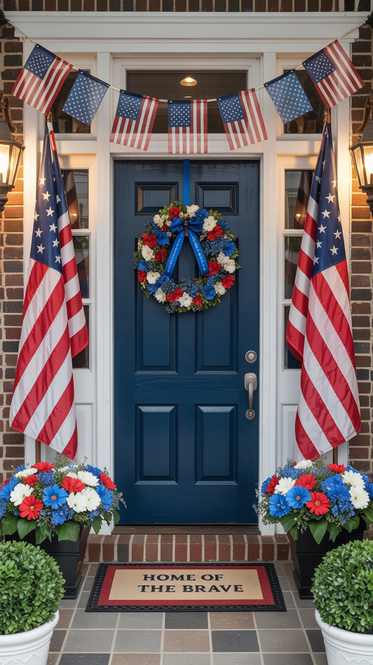 36 Patriotic Front Porch Decor Ideas for a Festive 4th of July ...