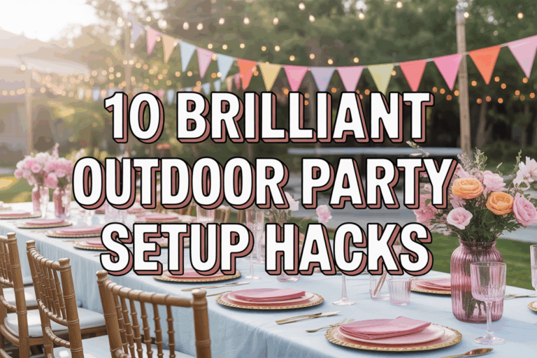 10 Brilliant Outdoor Party Setup Hacks You Need to Try