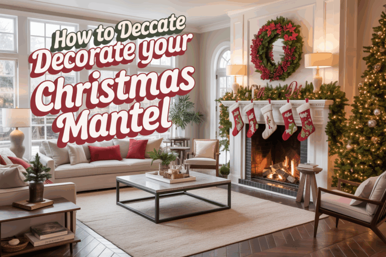 How to Decorate a Stunning Christmas Mantel – 45 Festive & Cozy Ideas for the Holidays 🎄