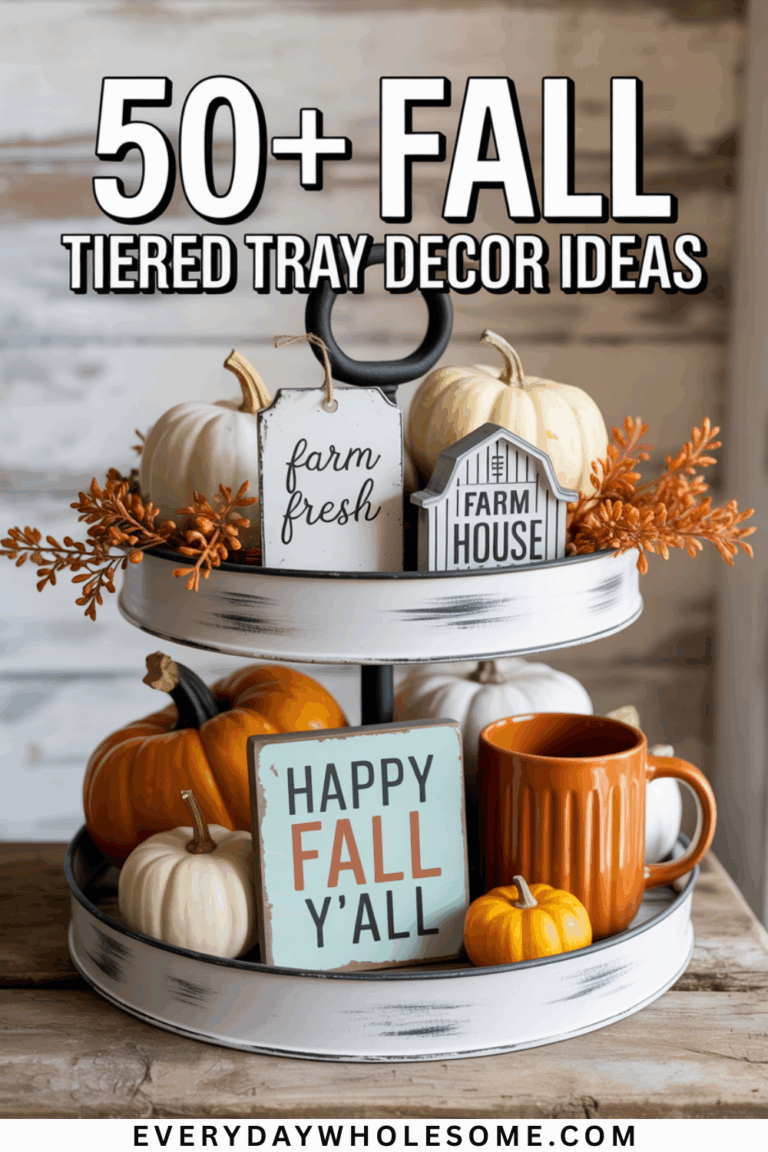 50+ Fall Tiered Tray Decor Ideas for a Cozy Autumn Home – Everyday ...