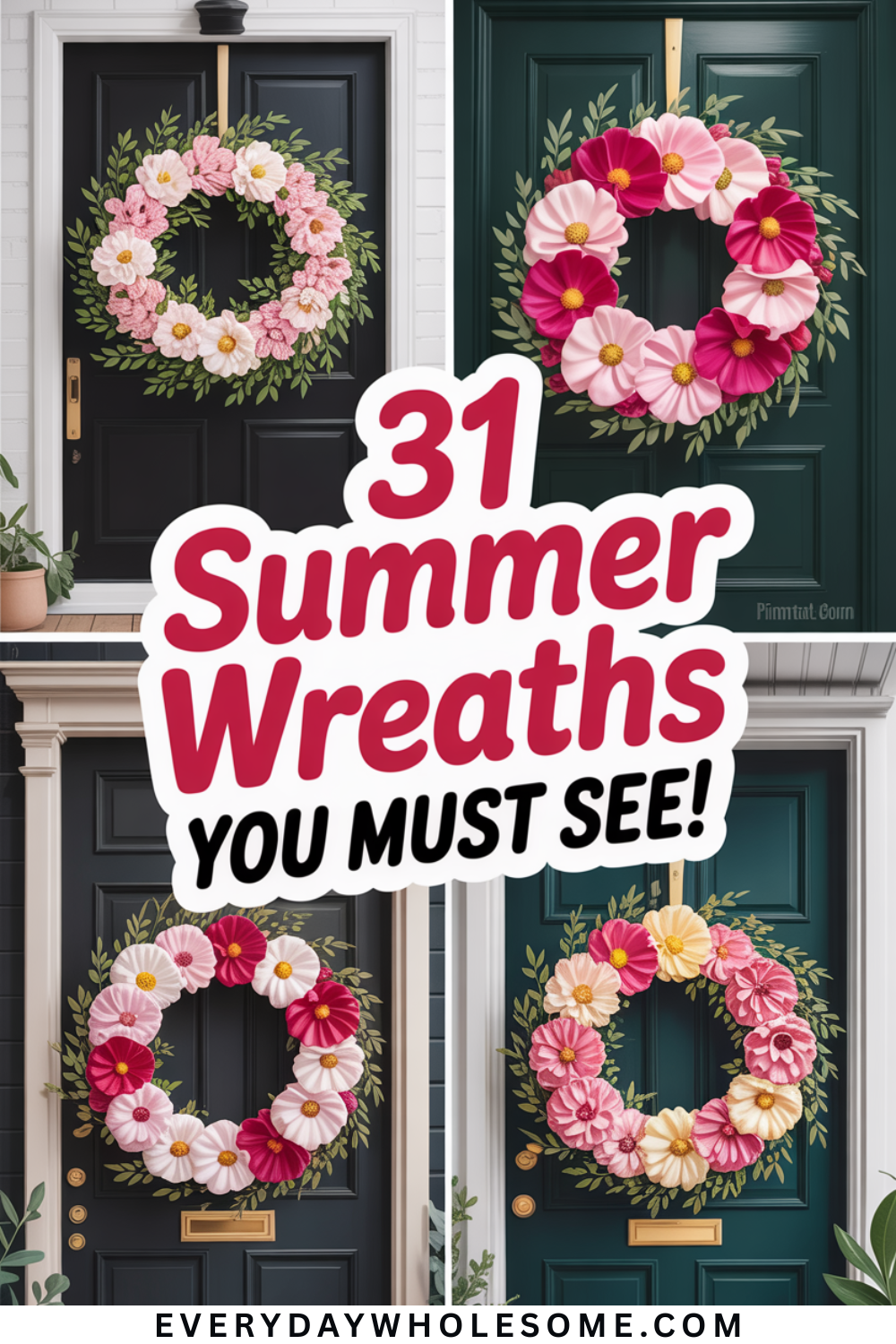 31 Stunning Summer Wreaths to Instantly Refresh Your Front Door and ...