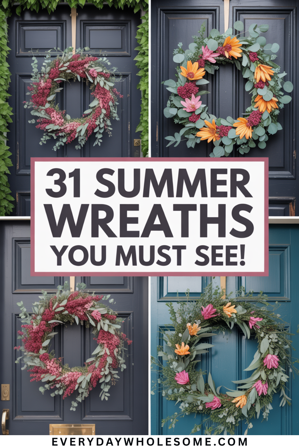 31 Stunning Summer Wreaths to Instantly Refresh Your Front Door and ...