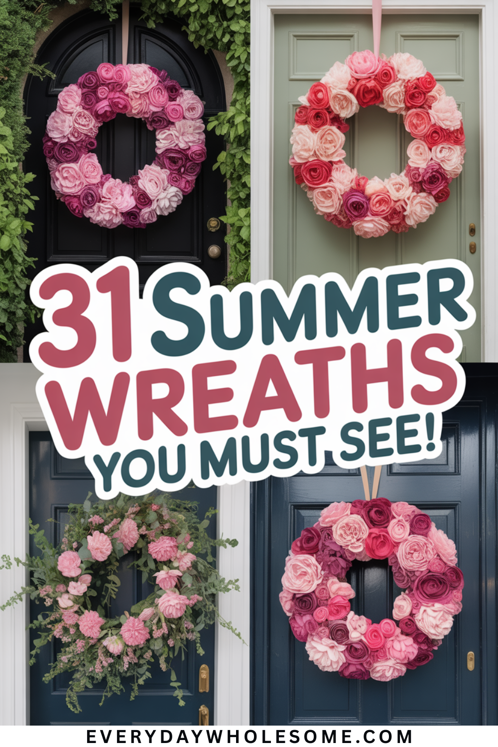 31 Stunning Summer Wreaths to Instantly Refresh Your Front Door and ...