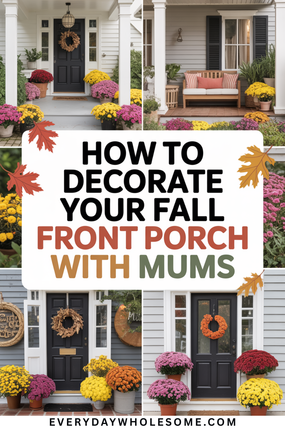 20 Creative Ways to Decorate Your Fall Front Porch with Mums – Everyday ...