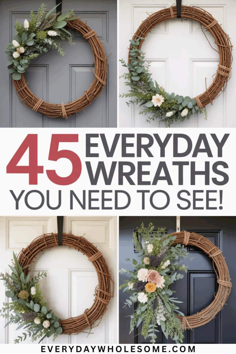 45 Year Round & Everyday Wreaths for Your Front Door – Everyday Wholesome