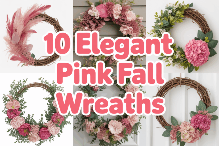 10 Stunning Pink Fall Wreaths for Your Front Door