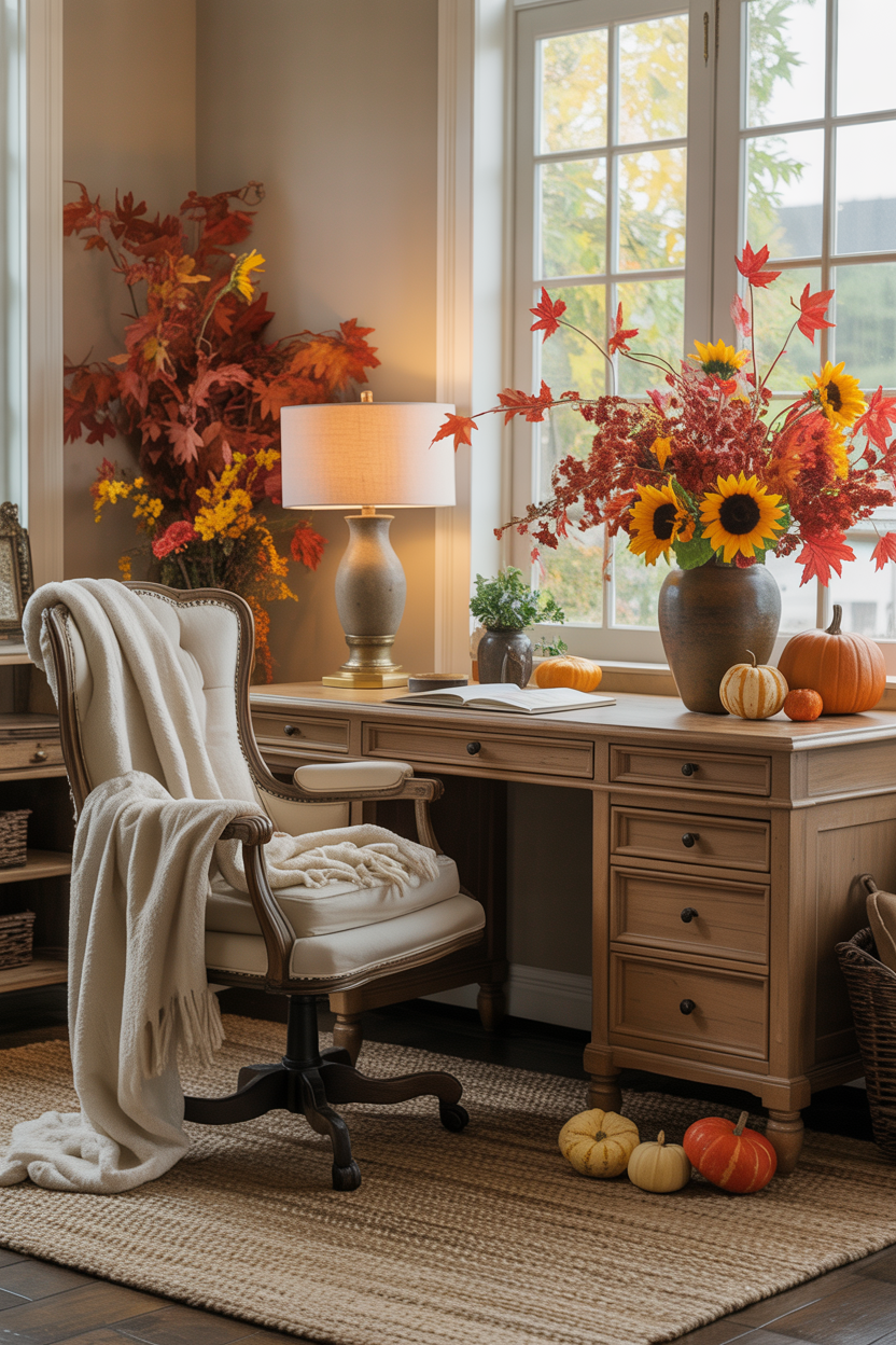 21 Cozy Fall Home Office Decor Ideas to Enhance Productivity and Warmth ...